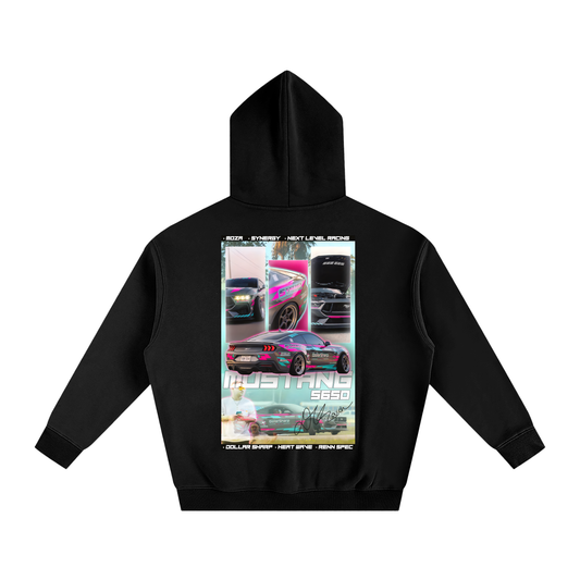 Oversize Graphic Fleeced Hoodie