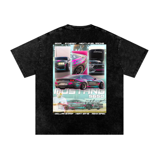 Acid Wash Oversize Graphic T-Shirt - 250 GSM