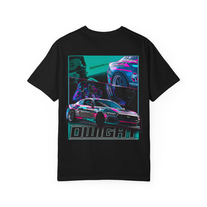 Drift Car Graphic T‑Shirt — 'DWIGHT' Neon Racing Tee