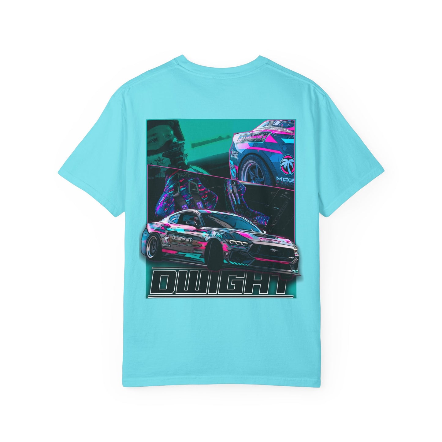 Drift Car Graphic T‑Shirt — 'DWIGHT' Neon Racing Tee