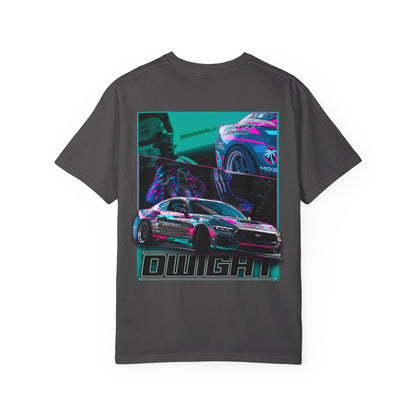Drift Car Graphic T‑Shirt — 'DWIGHT' Neon Racing Tee