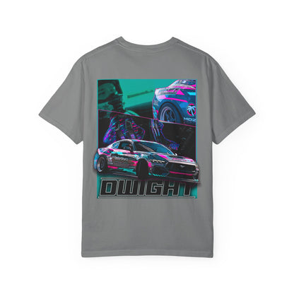Drift Car Graphic T‑Shirt — 'DWIGHT' Neon Racing Tee