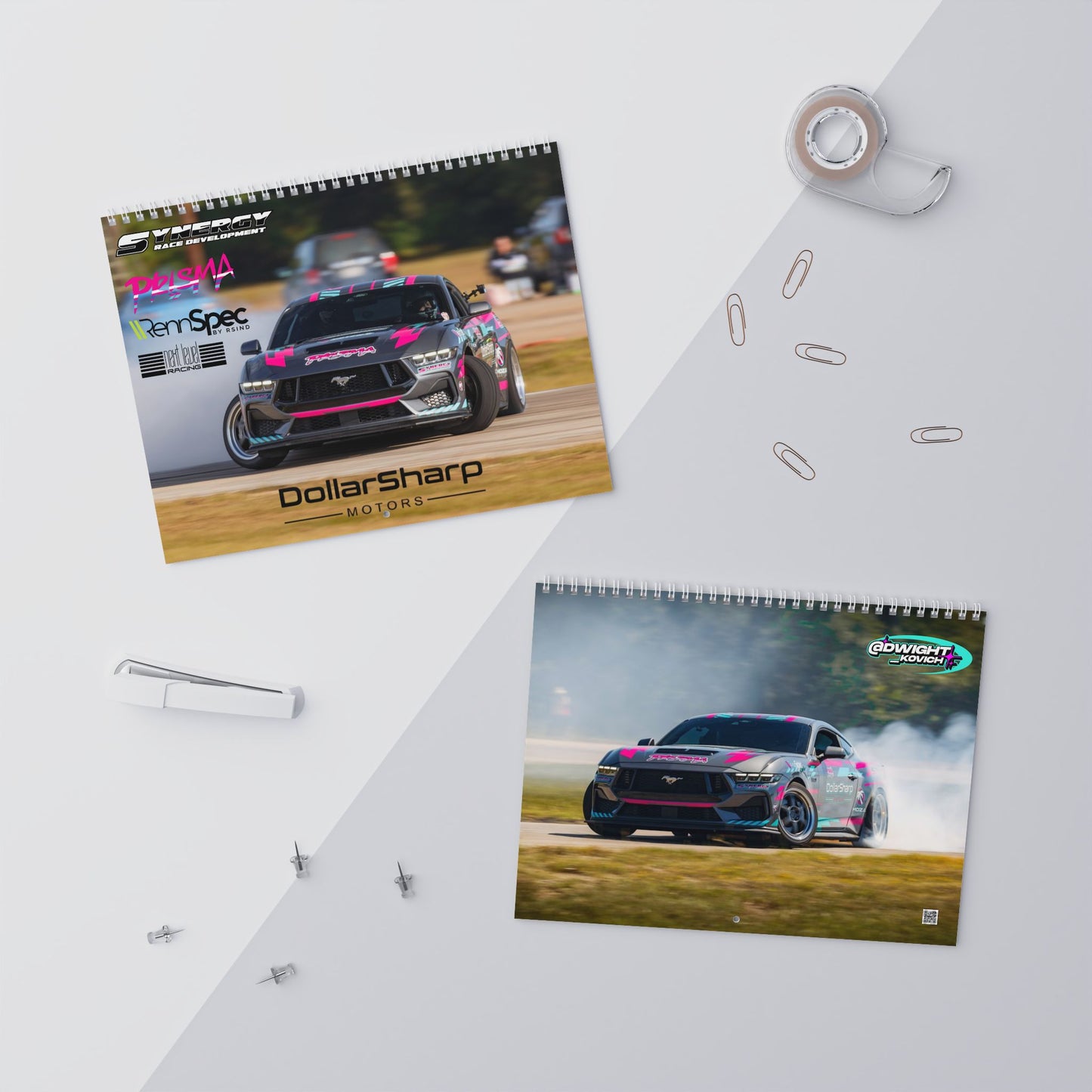 2026 Car Wall Calendar  - Drift Car Monthly