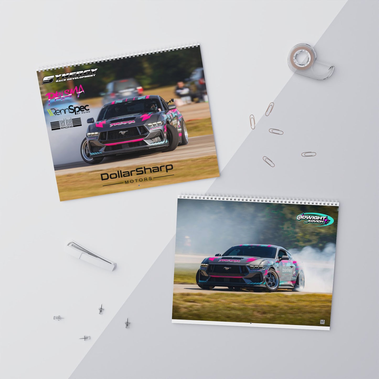 2026 Car Wall Calendar  - Drift Car Monthly