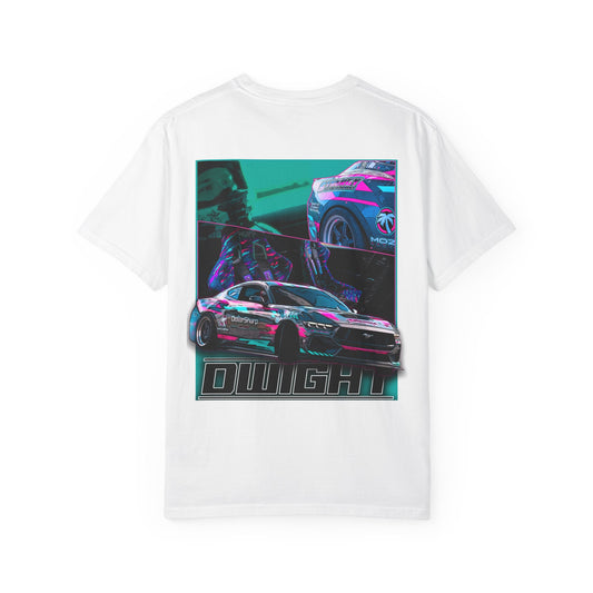 Drift Car Graphic T‑Shirt — 'DWIGHT' Neon Racing Tee