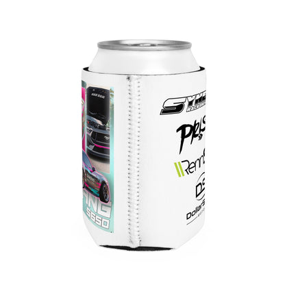 Mustang S650 Racing Can Cooler Sleeve — Neon Drift Car Design